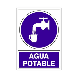 SEÑAL 672 PLAS.345x245 AGUA POTABLE"