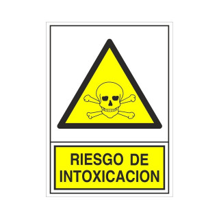 SEÑAL 309 PLAST.490x345 RIESGO INTOX." RIESGO DE INTOXICACION"