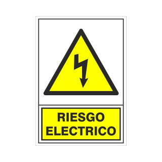 SEÑAL 312 PLAST.345x245RIESGO ELECTRIC"