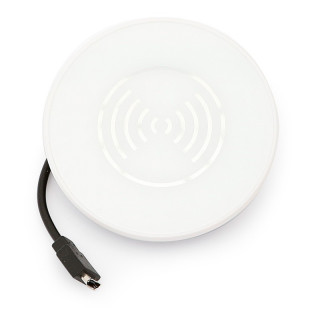 CARGADOR WIRELESS EMBUTIR BLANCO Ø80 h12