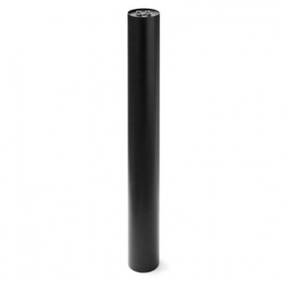 COLUMNA H710 Ø76 NEGRO MATE PARA BASE PLANA ACERO NEGRO MATE.-