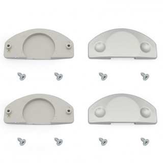 KIT TAPA HERRAJE PUERTAS CORREBASE 418/A PARA PUERTAS DE CRISTAL JUNTO A KIT 406-412