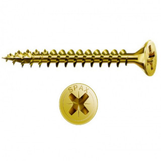 TORNILLO ROSCA MADERA CABEZA PLANA POZIDRIV SPAX YELLOW