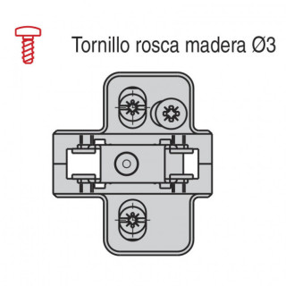 CALZO CAM CLIP 4,5mm B4402MG45G2 CON TORNILLO