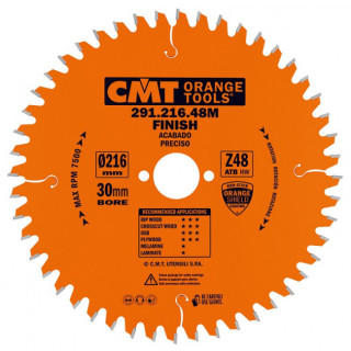 SIERRA CIRCULAR CMT 216-30-2,8 (Z-48) CORTE PRECISO USO GENERAL MADERA