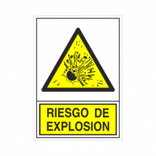 SEÑAL 321 PLAST.345x245"RIESG.EXPLOSION"