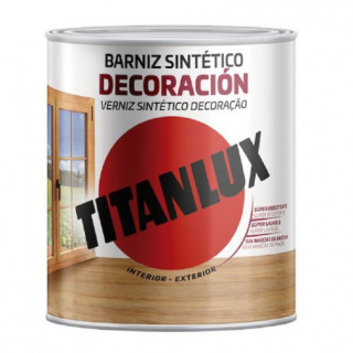 BARNIZ TINTE ROBLE BRILLO TITANLUX 750ml INTERIOR/EXTERIOR M10