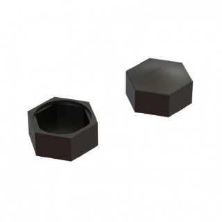 TAPON PLANO NEGRO TORNILLO HEXAGONAL M6