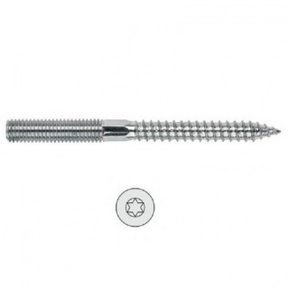 ESPARRAGO 2 ROSCAS TORX 6-40 ZINCADO